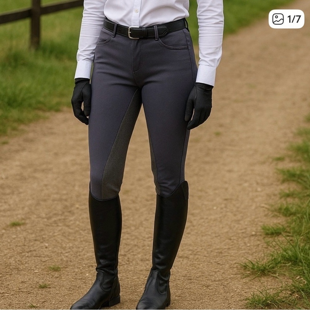 Pikeur Gray Women's Riding Breeches, size 26, see measurements - Picture 8 of 8